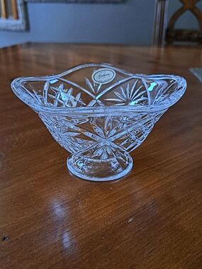 Gorham Crystal Starlight Candy or Nut Dish